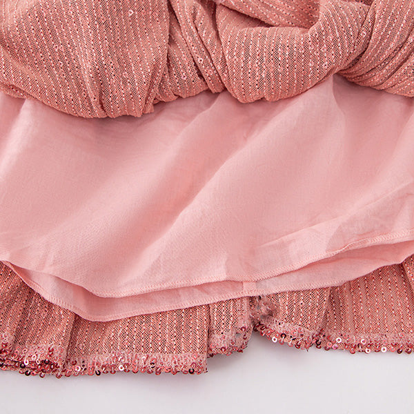 キラキラグリッター チュチュスカート 子供 女の子 フリルスカート チュールスカート