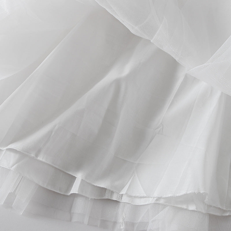 パフスリーブワンピース 女の子用 ガーリー 子供用