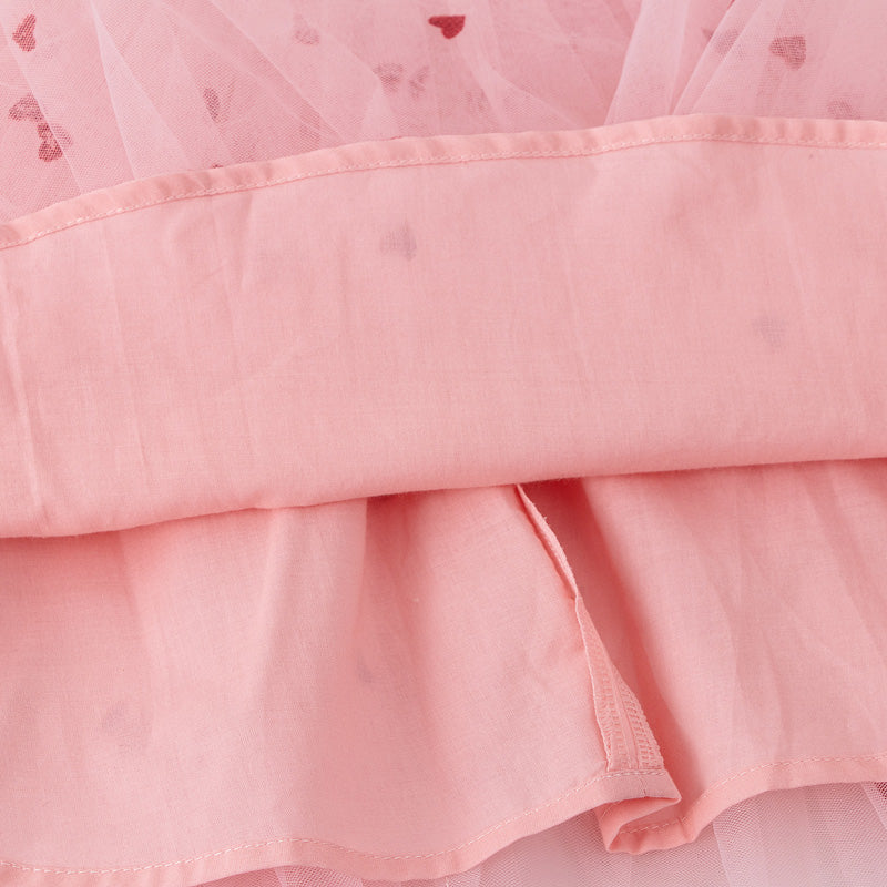 ノーリーブワンピース ハートレースドレス 女の子用 ガーリー サマープリンセス風ドレス