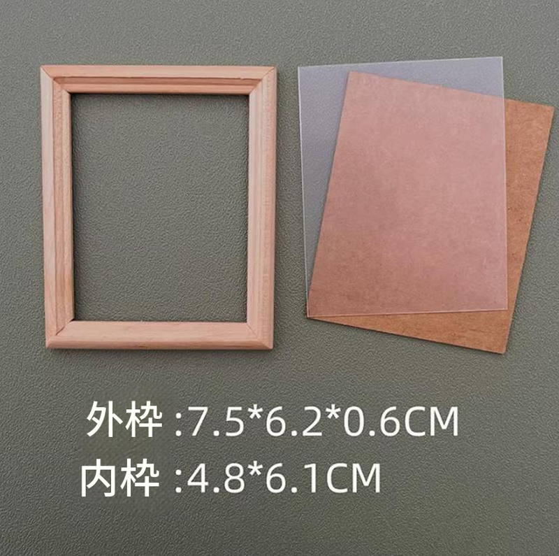 ミニチュア フォトフレーム ドールハウス 木製