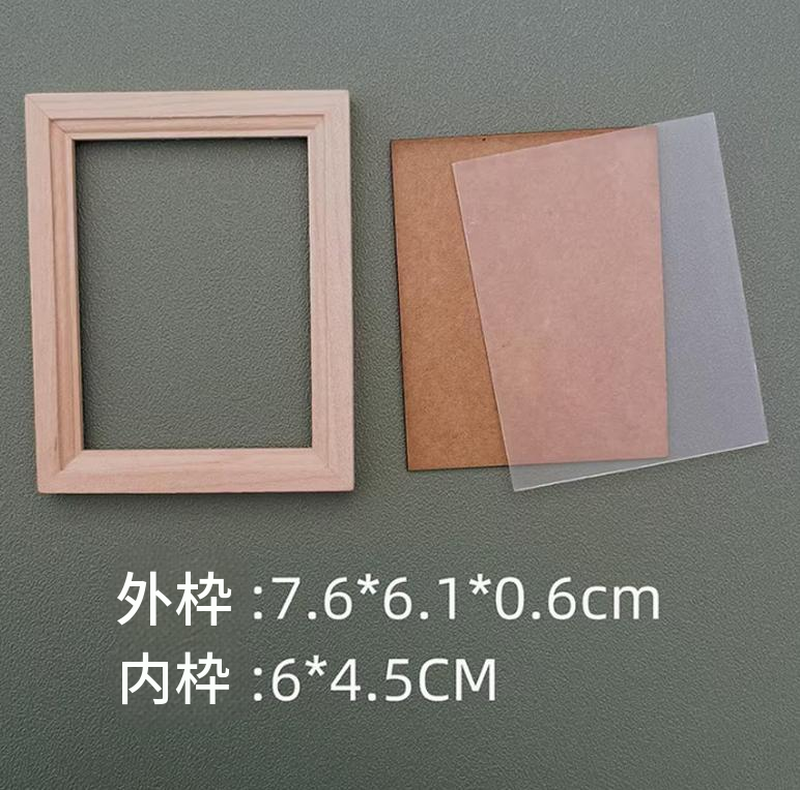 ミニチュア フォトフレーム ドールハウス 木製 家具