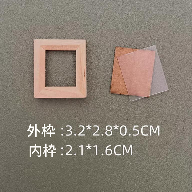 ミニチュア フォトフレーム ドールハウス 木製