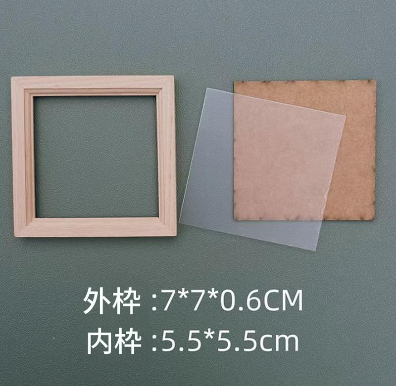 ミニチュア フォトフレーム ドールハウス 木製 家具