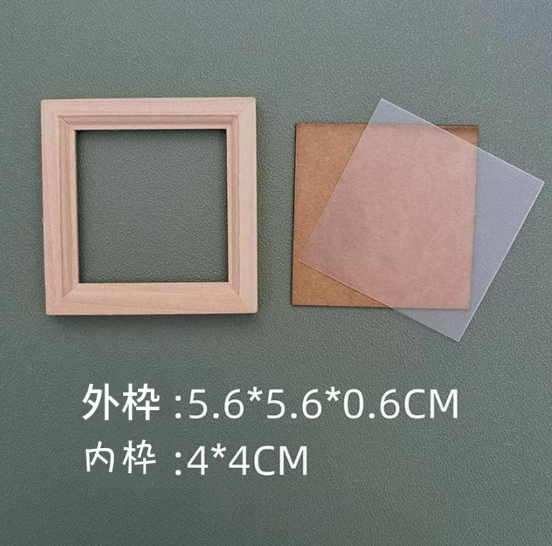ミニチュア フォトフレーム ドールハウス 木製 家具 DIY