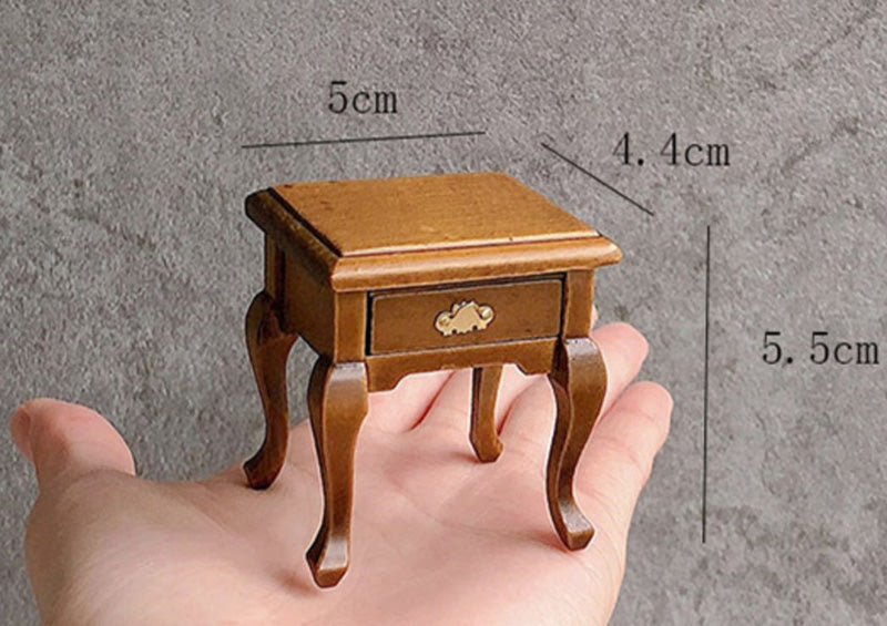 ミニチュア サイドテーブル ドールハウス 家具 キャビネット 1/12スケール