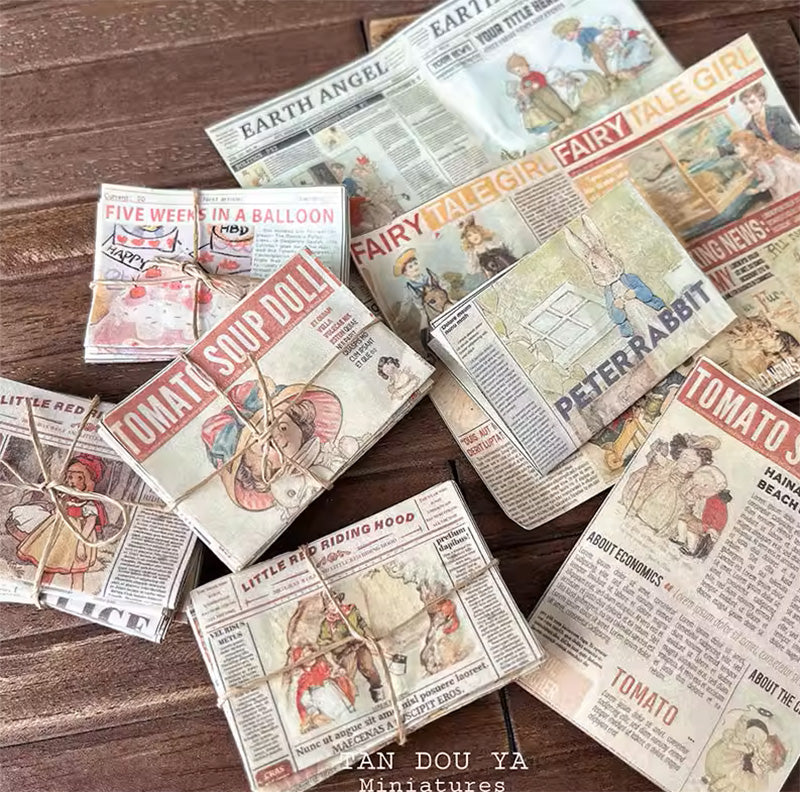 ミニチュア 新聞 ドールハウス