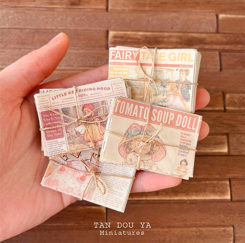 ミニチュア 新聞 ドールハウス 小物
