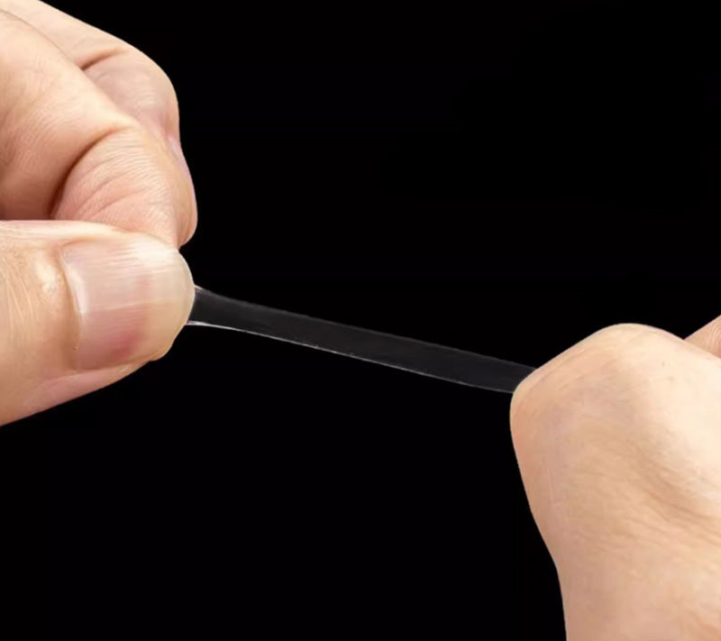 透明ナノ両面テープ ナノ粘着ジェル 強力固定 剥がせる 痕跡残らない クリアテープ