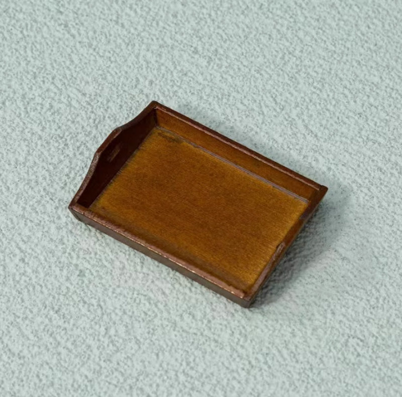 ミニチュア家具 ドールハウス トレイセット お盆 1/6