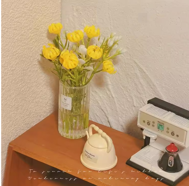 ドールハウス ミニチュア フラワー 花瓶付き