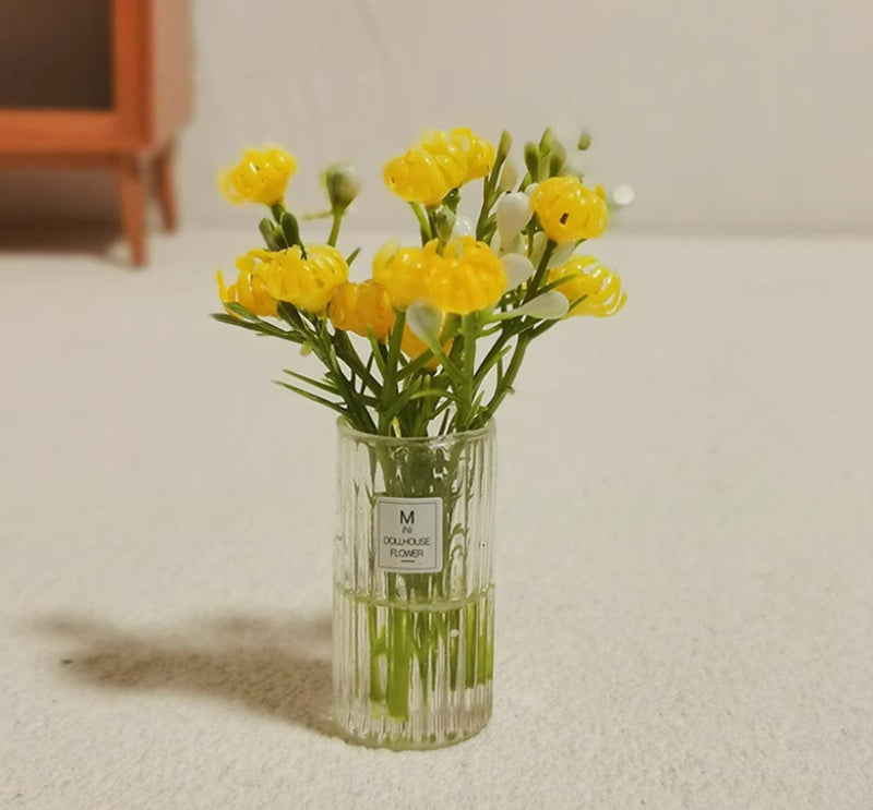 ドールハウス ミニチュア フラワー 花瓶付き