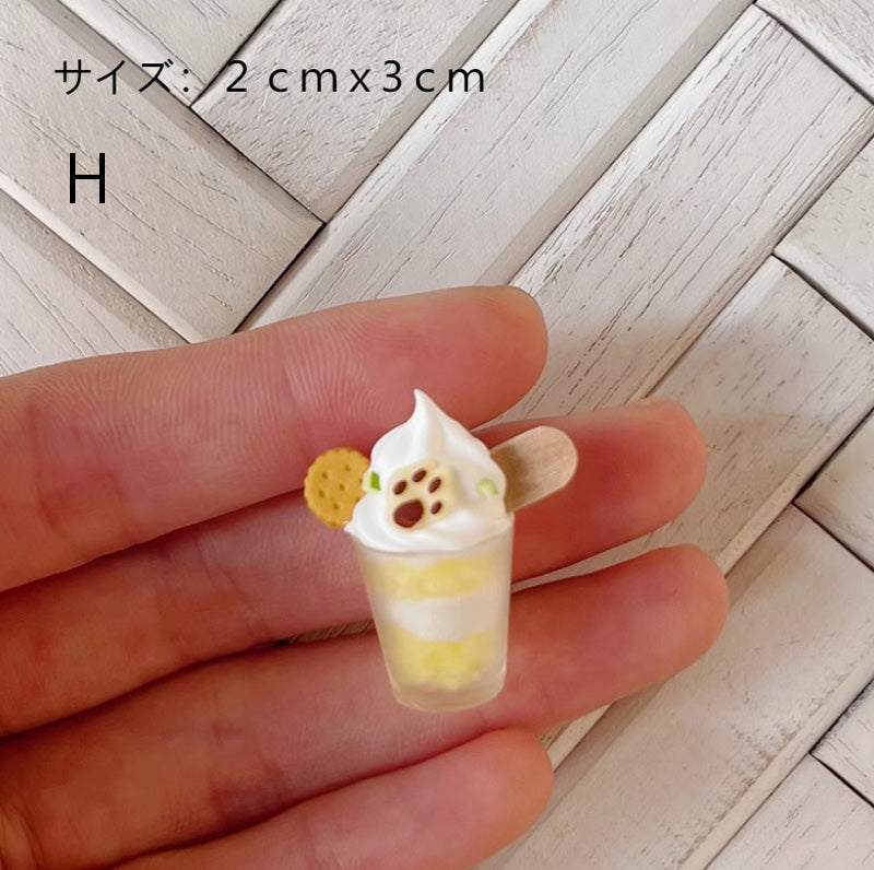 ミニチュア ドリンク デザート フード ドールハウス ドール用