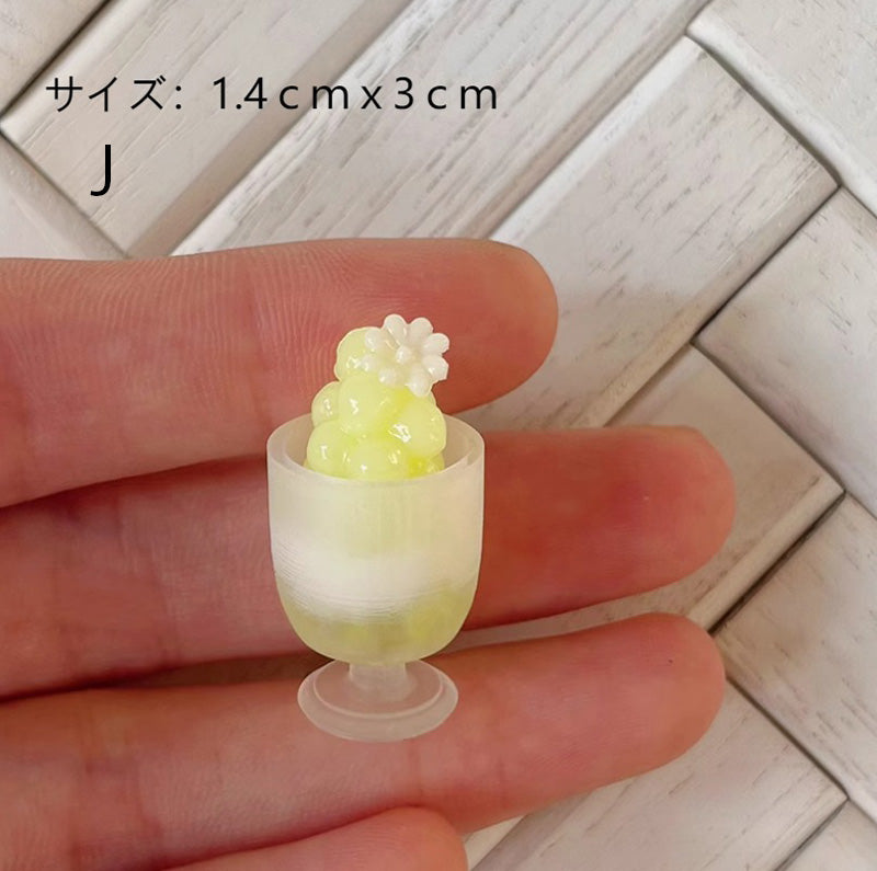 ミニチュア ドリンク デザート