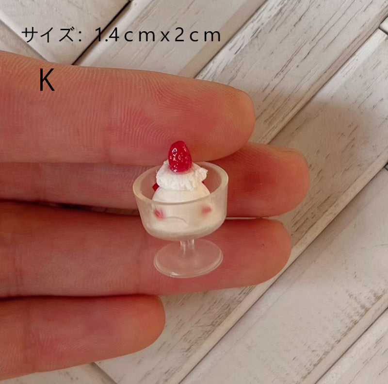 ミニチュア ドリンク デザート フード