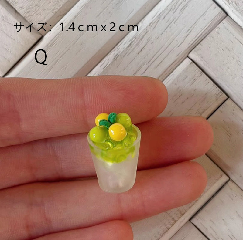ミニチュア ドリンク デザート フード ドールハウス ドール用