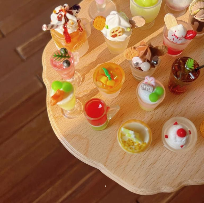 ミニチュア ドリンク デザート フード ドールハウス ドール用