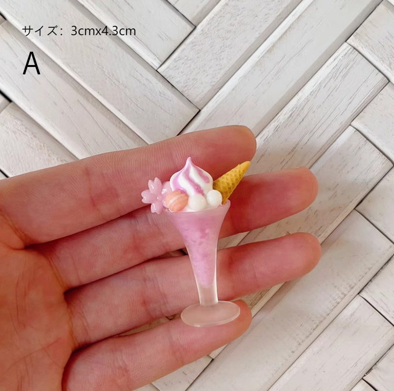 ミニチュア ドリンク デザート