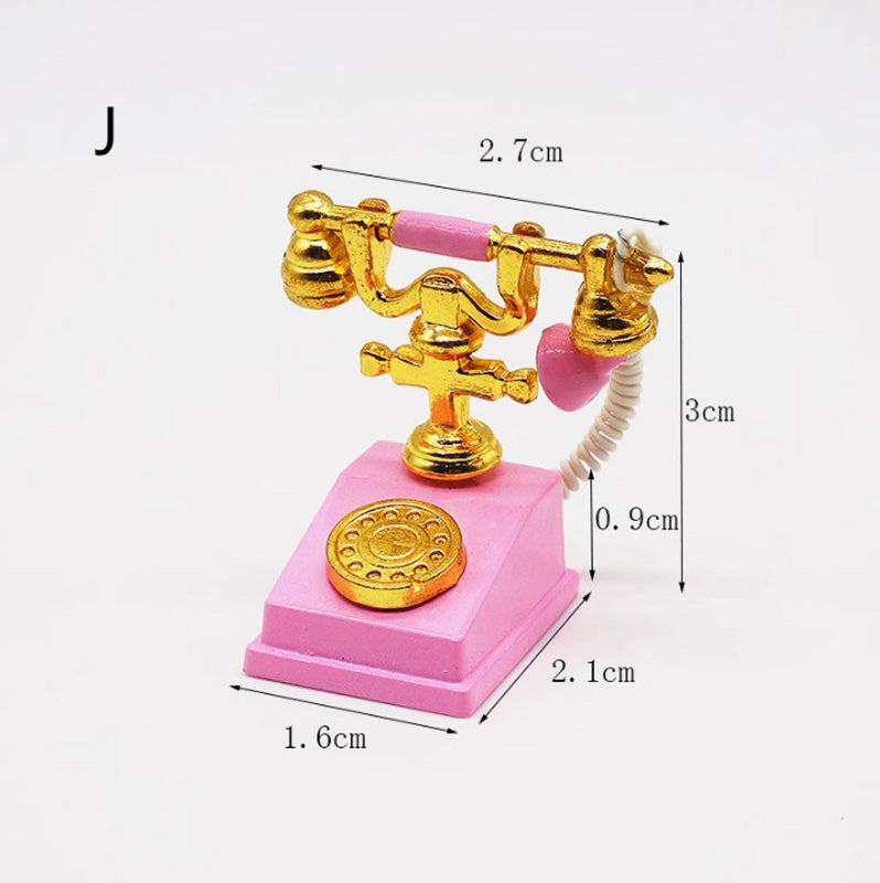 ミニチュア 電話 ドール用