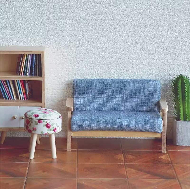 ミニチュア 丸椅子 ドールハウス スツール 1/12 ドール家具