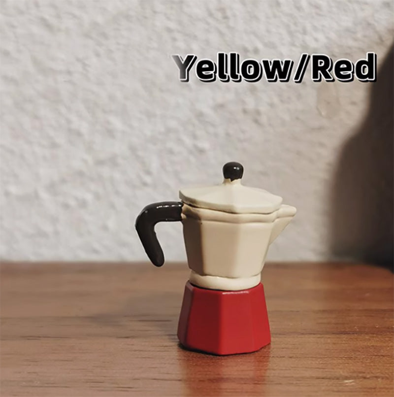 ミニチュア コーヒーメーカー モカポット ドールハウス 小物 キッチン雑貨