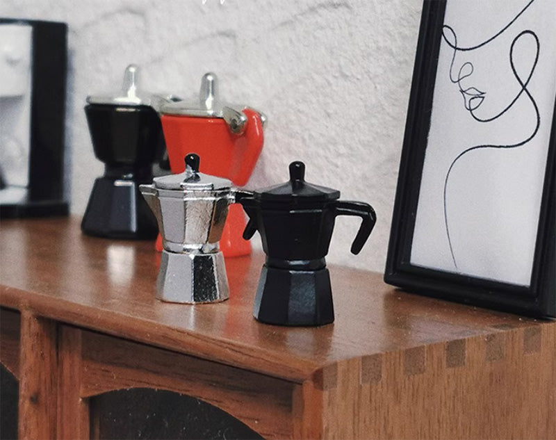 ミニチュア コーヒーメーカー モカポット ドールハウス