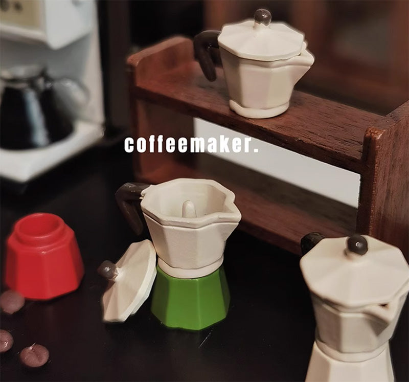 ミニチュア コーヒーメーカー モカポット ドールハウス 小物 キッチン雑貨