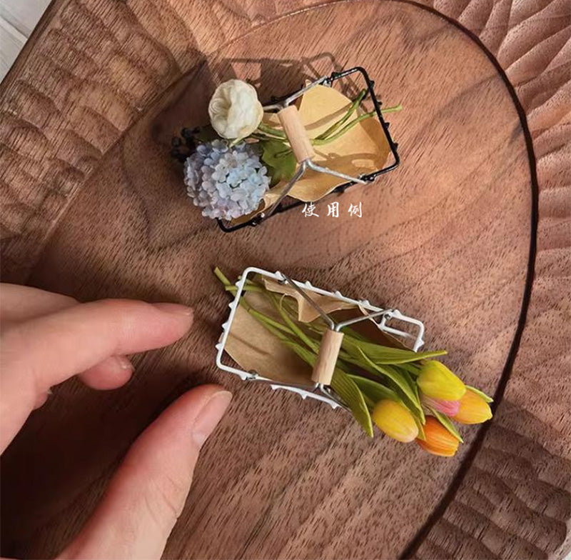 ミニチュアバスケット ドールハウス 家具