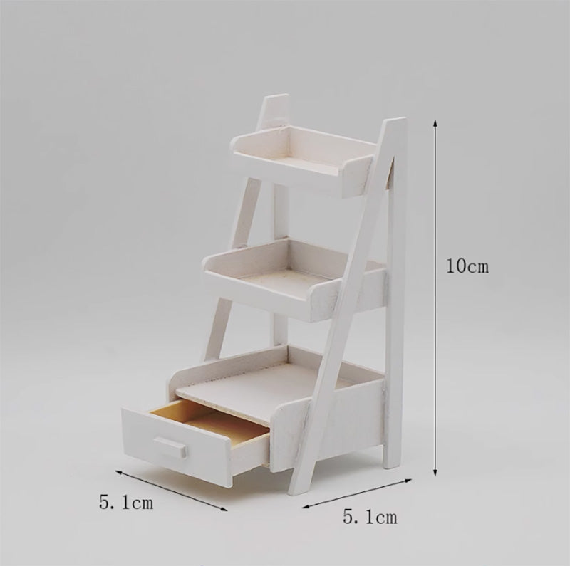 ミニチュアスタンド ドールハウス フラワースタンド シェルフ ミニチュアラック