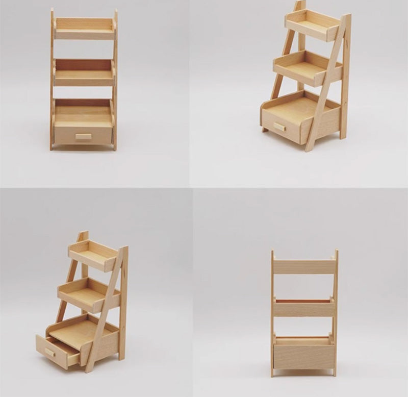 ミニチュアスタンド ドールハウス フラワースタンド シェルフ ミニチュアラック 小物収納