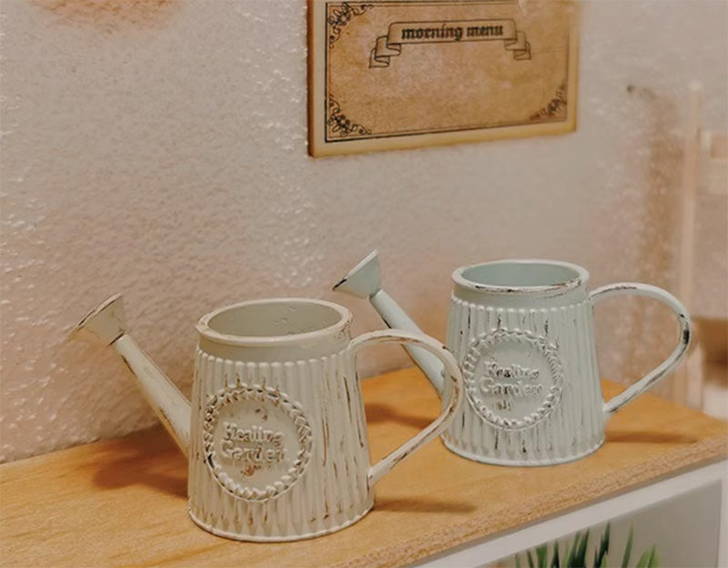 ミニチュア じょうろ 合金製じょうろ ドールハウス用 小物 ガーデニング