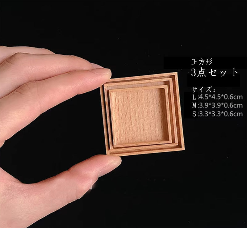 木製トレイ ミニチュア ドールハウス トレー プレート