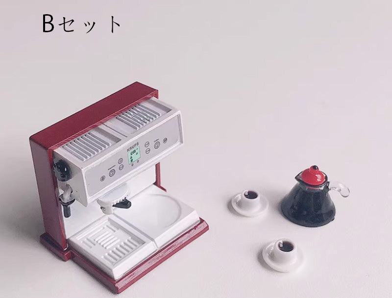 ドールハウス カフェ風 レトロ風 ミニチュア ミニチュア家電