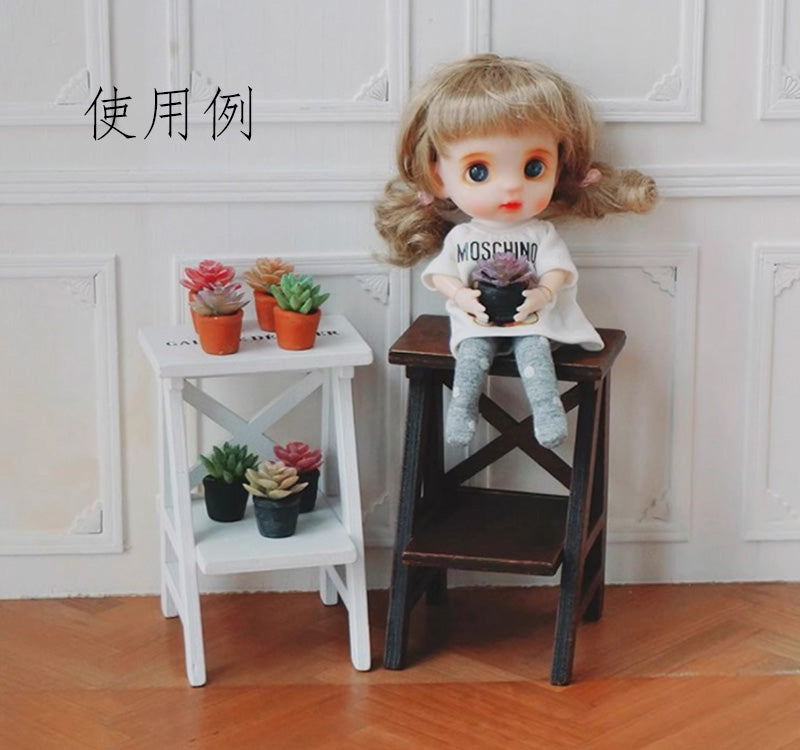 ミニチュア 花台 木製ラック 家具 ドールハウス トレリススタンド ミニチュア家具 1/12 1/6 1/8 ガーデンラック