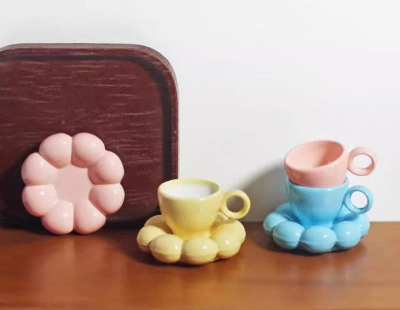 フラワーカップ ソーサーセット ティーカップ