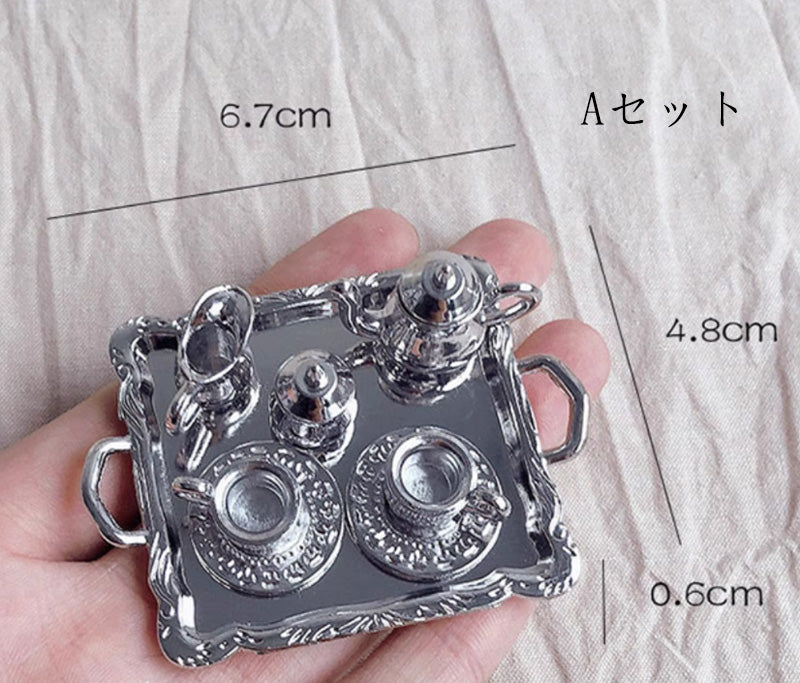 ティーセット ドールハウス ミニチュア