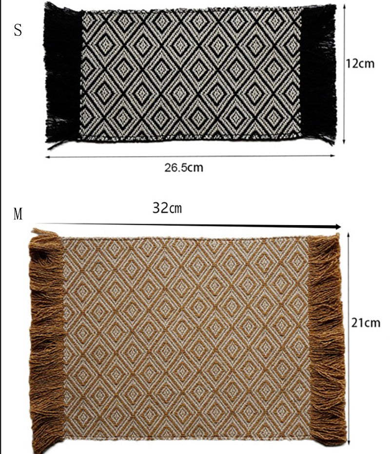 ミニチュアラグ 絨毯 カーペット マット 手織り風 ドールハウス