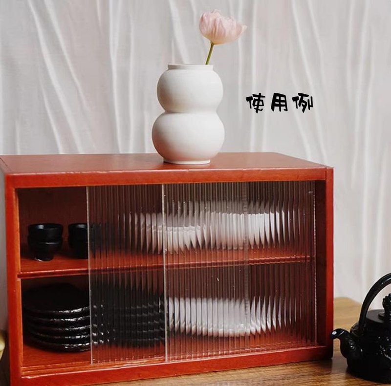 ショーケース ミニチュア ドールハウス 家具 収納ケース