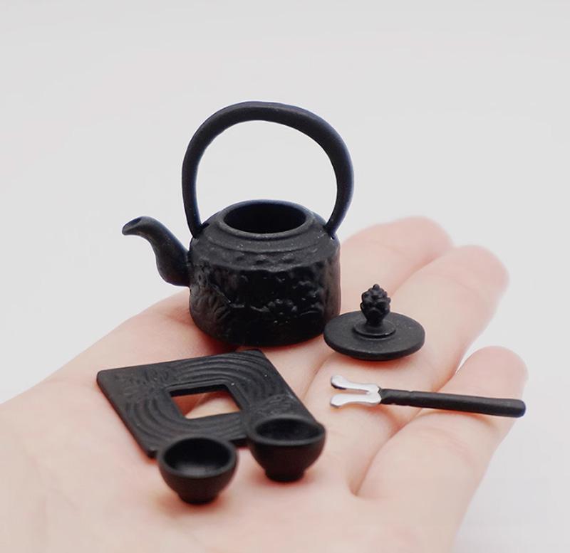 ミニチュア茶器セット ドールハウス 食玩 茶道具