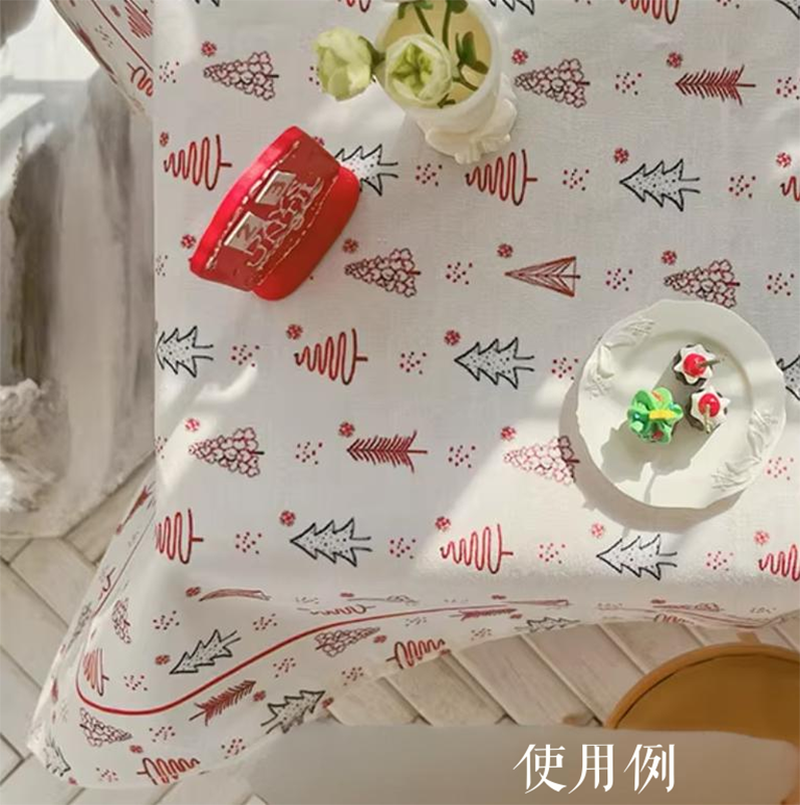 ミニチュアテーブルクロス クリスマス ドールハウス