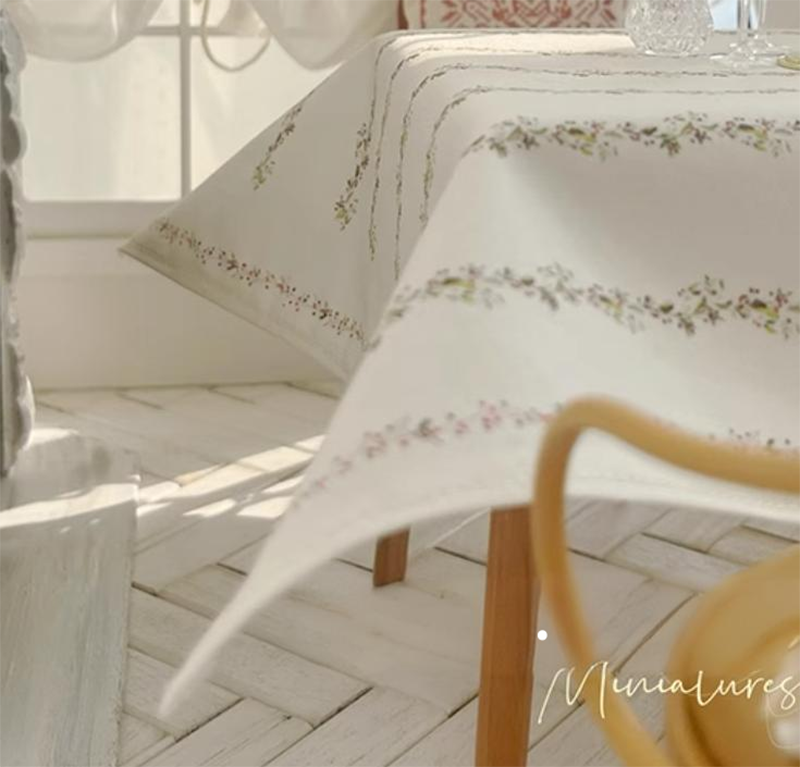 ミニチュアテーブルクロス クリスマス ドールハウス テーブルクロス