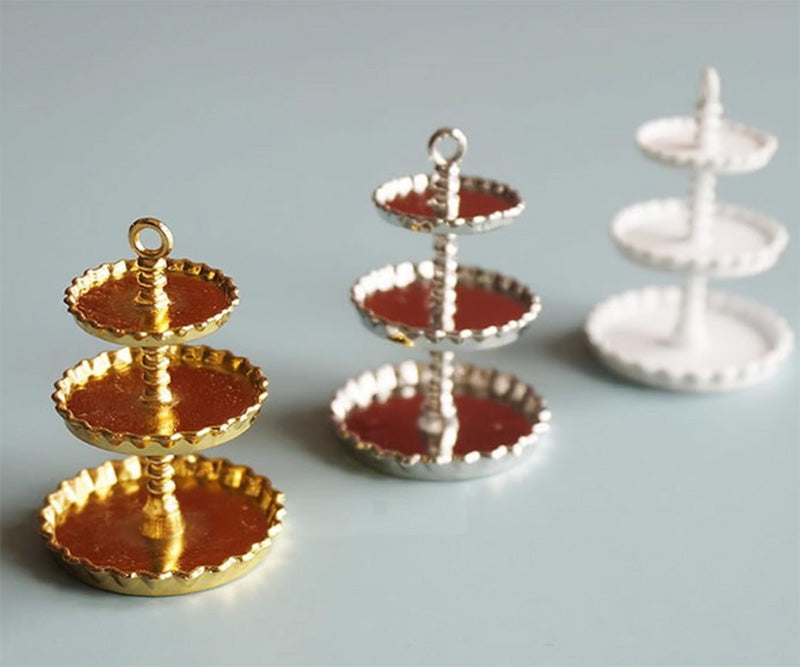 ミニチュアスイーツスタンド ミニチュア家具 アフタヌーンティー風