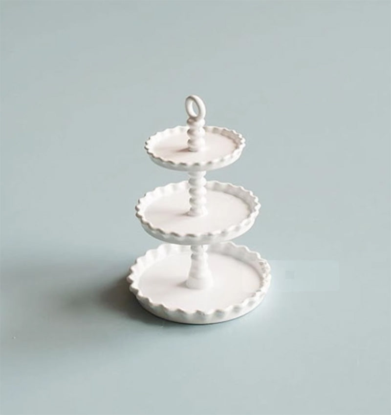 ミニチュアスイーツスタンド ミニチュア家具 アフタヌーンティー風 ドールハウス