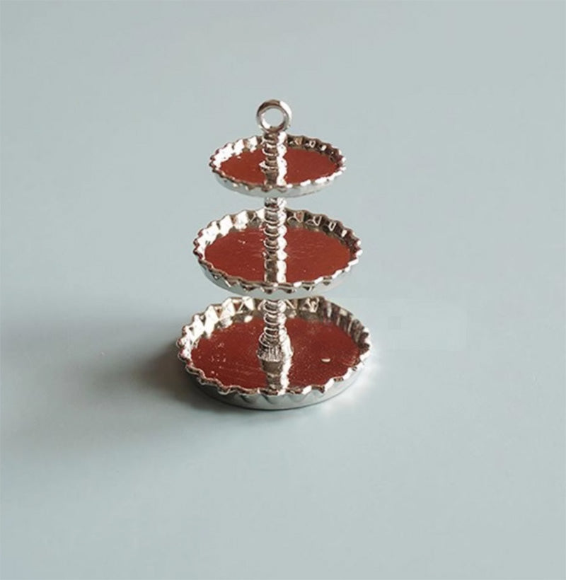 ミニチュアスイーツスタンド ミニチュア家具 アフタヌーンティー風 ドールハウス ドール用 BJD