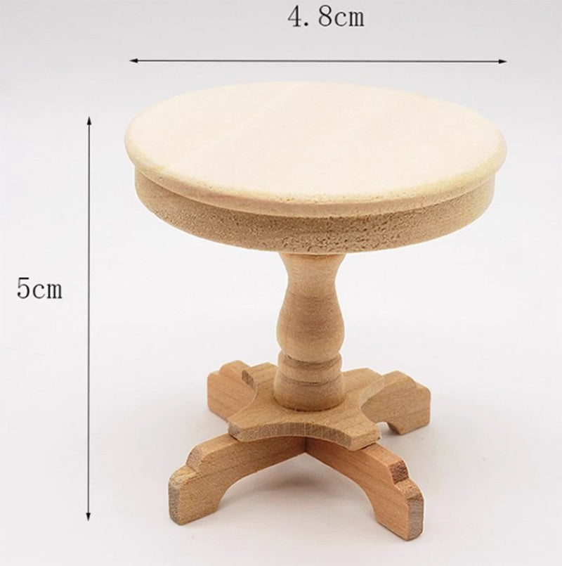 ミニチュアラウンドテーブル ドールハウス ミニチュア 家具