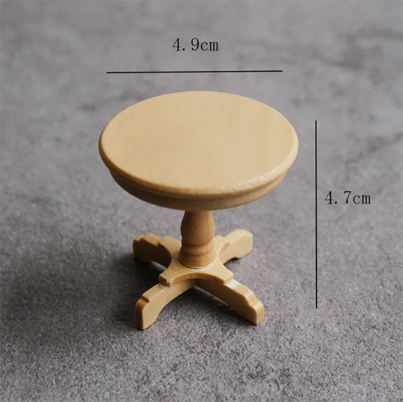 ミニチュアラウンドテーブル ドールハウス ミニチュア 家具 テーブル