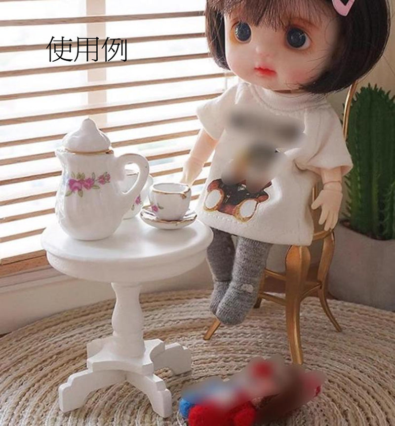 ミニチュアラウンドテーブル ドールハウス ミニチュア