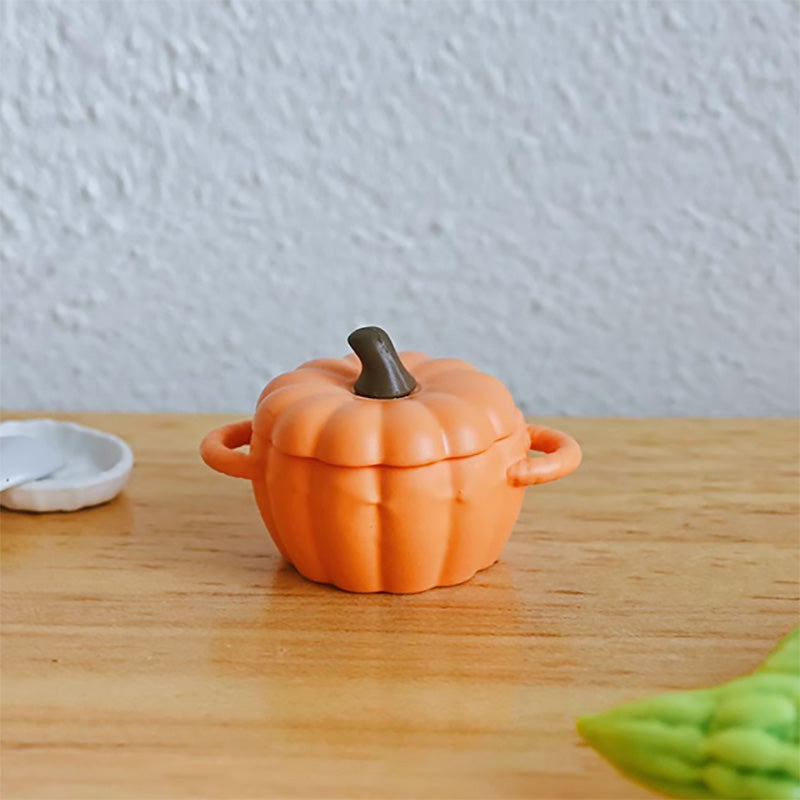 ハロウィン かぼちゃ パンプキン ミニチュア スープ鍋 蓋つき