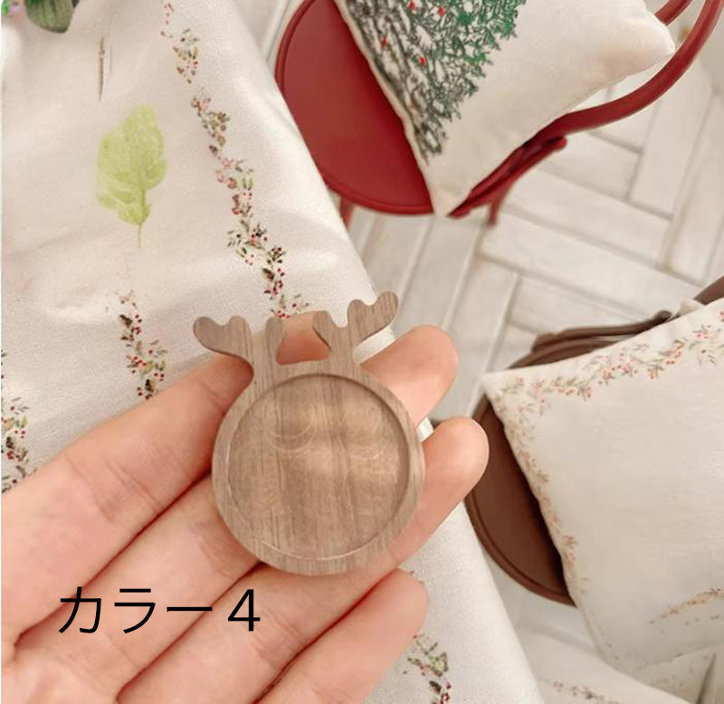 トレイ ツリー トナカイ コースター