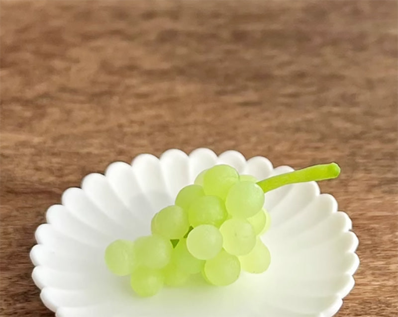 ミニチュア ぶどう 一房 粘土 手作り