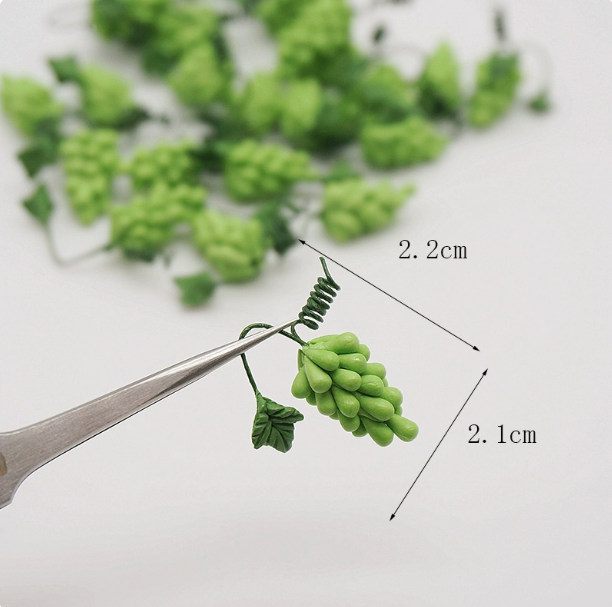 ミニチュア 1/12 フルーツ 果物 野菜 １０点セット バナナ一房 ブドウ一房 ドールハウス 八百屋